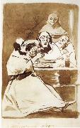 Francisco Goya Caricatura alegre Spain oil painting artist